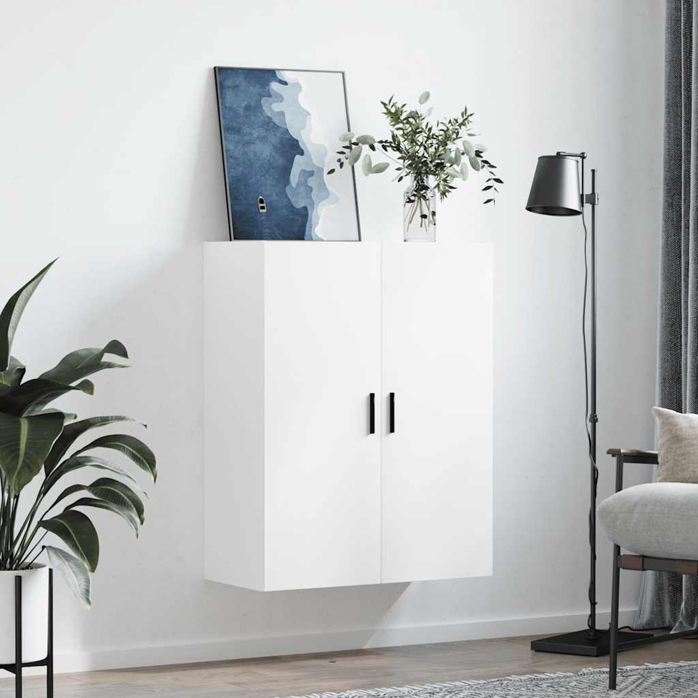 vidaXL 2 Door White Wall Mounted Cabinet Image 9