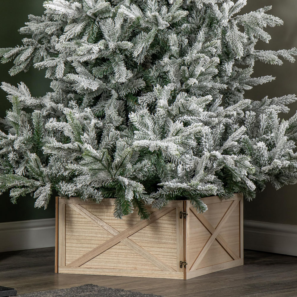 Samuel Alexander Square Wooden Foldable Christmas Tree Base 50 x 50cm Image 9