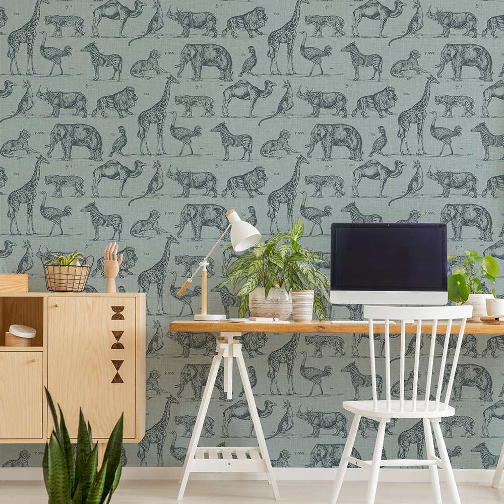 Superfresco Easy Zoology Blue Wallpaper Image 3