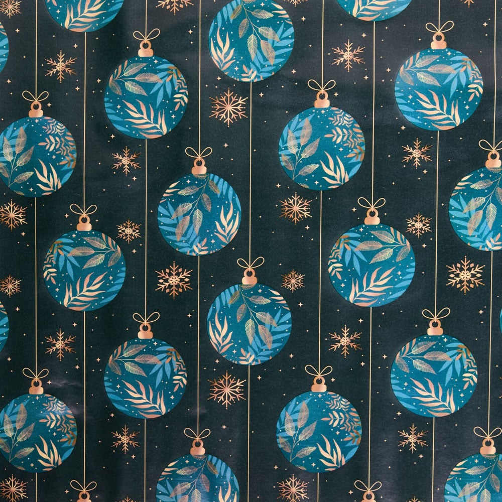 Bauble Gift WrapEmerald Image 3