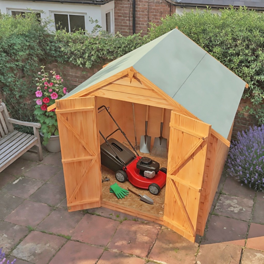 Shire GB Garden Value 6 x 6ft Overlap Double Door Garden Shed Image 4