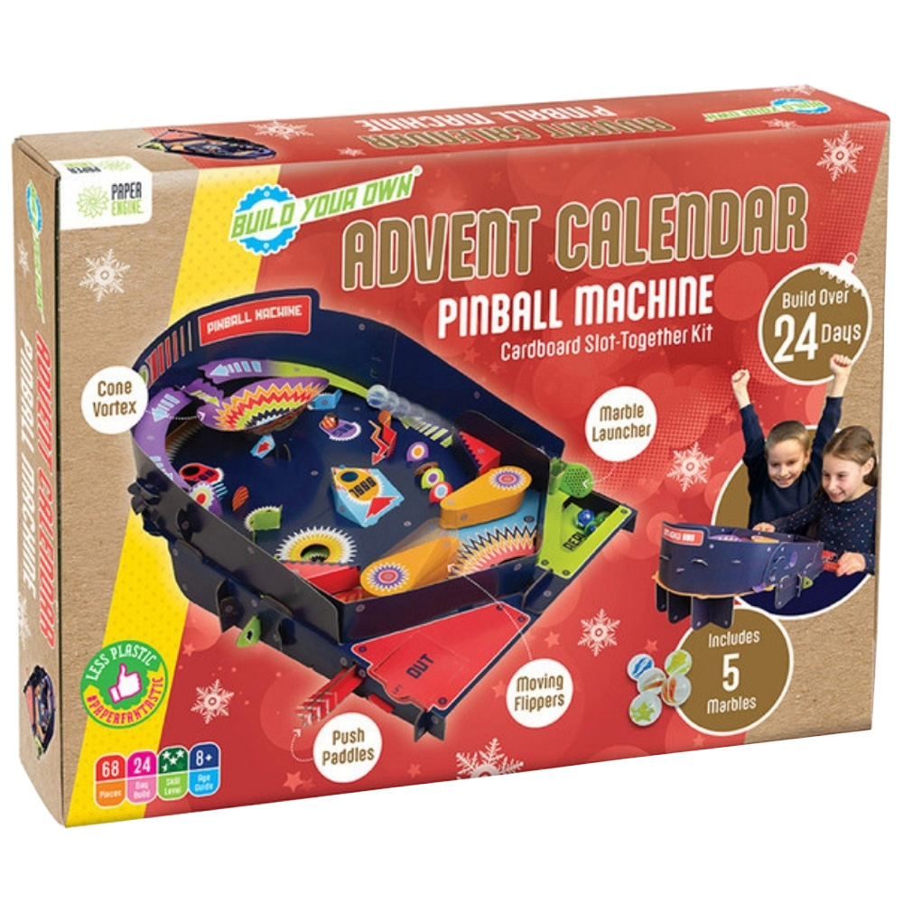 Paper Engine Build Your Own Pinball Machine 24 Days Advent Calendar Image 1