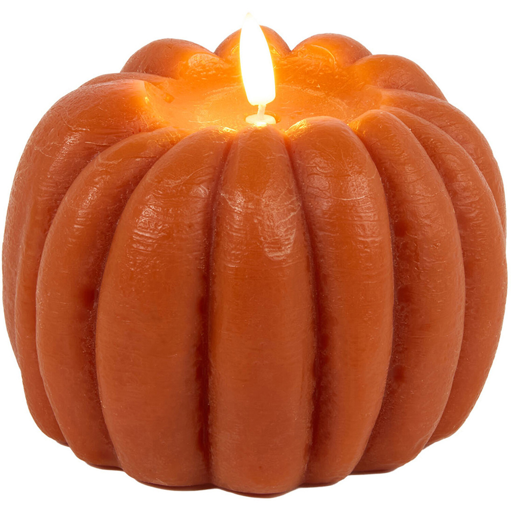 Large Pumpkin LED Candle Image 2