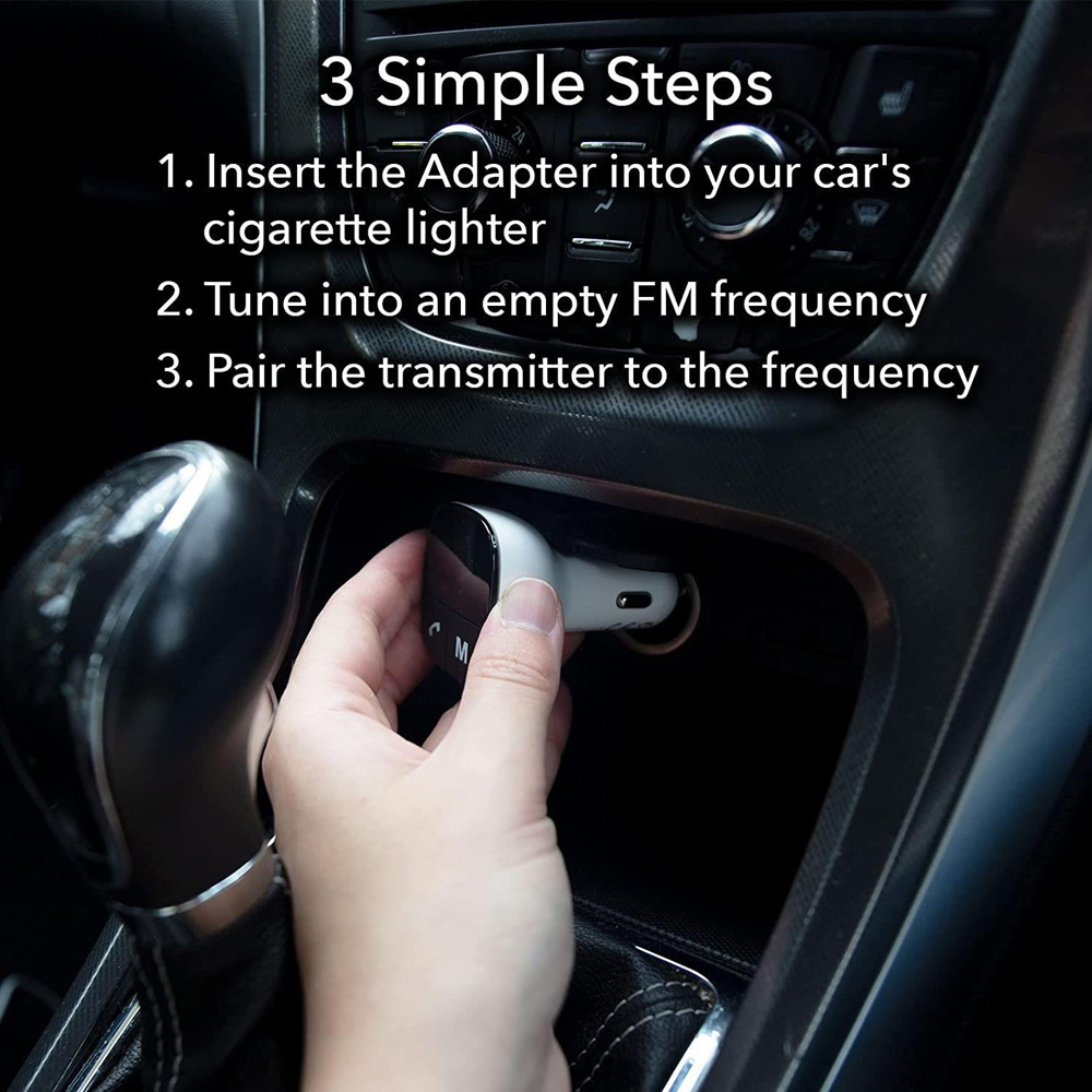 Aquarius White Bluetooth Car Adapter 2 Pack Image 4