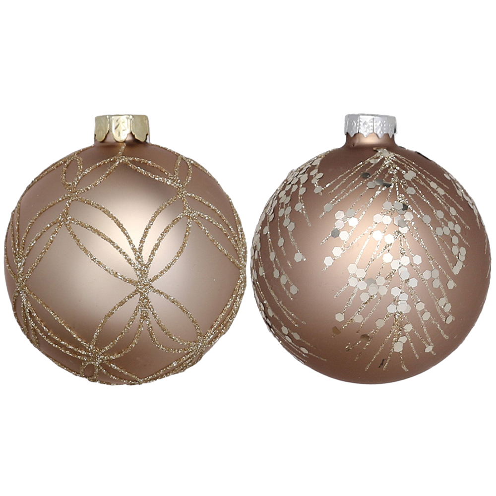 Single Decadent Bronze Copper Embellished Bauble in Assorted styles Image 1