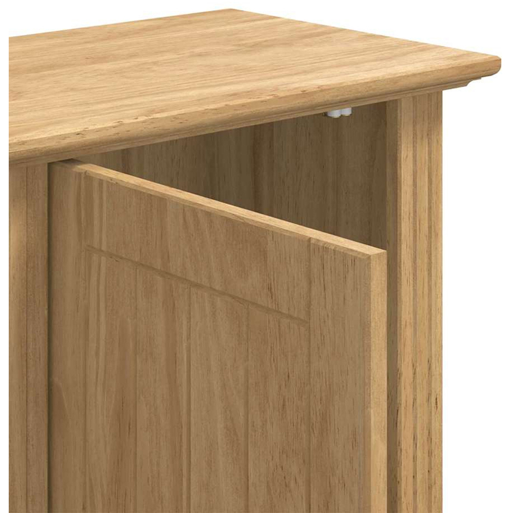 vidaXL Single Door Honey Brown Wall Mounted Bathroom Cabinet Image 7