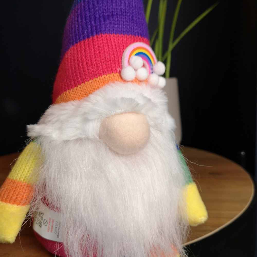 Samuel Alexander Rainbow Plush Seating Gonk Christmas Decoration 47cm Image 3
