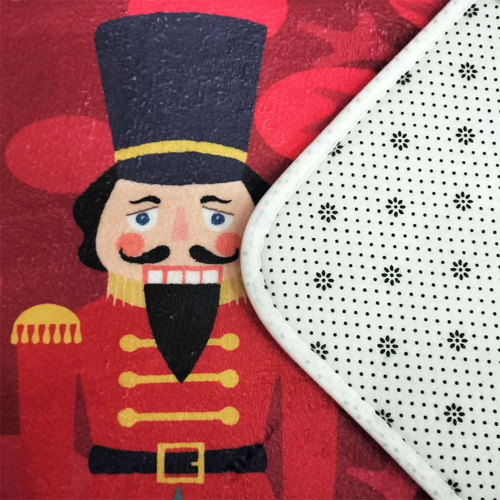 Noel Square Multicolour Nutcracker Xmas Bath Set 2 Piece Image 3