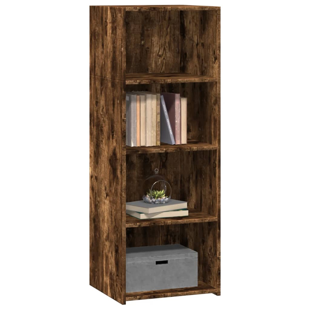 vidaXL 4 Shelf Smoked Oak Highboard Image 3