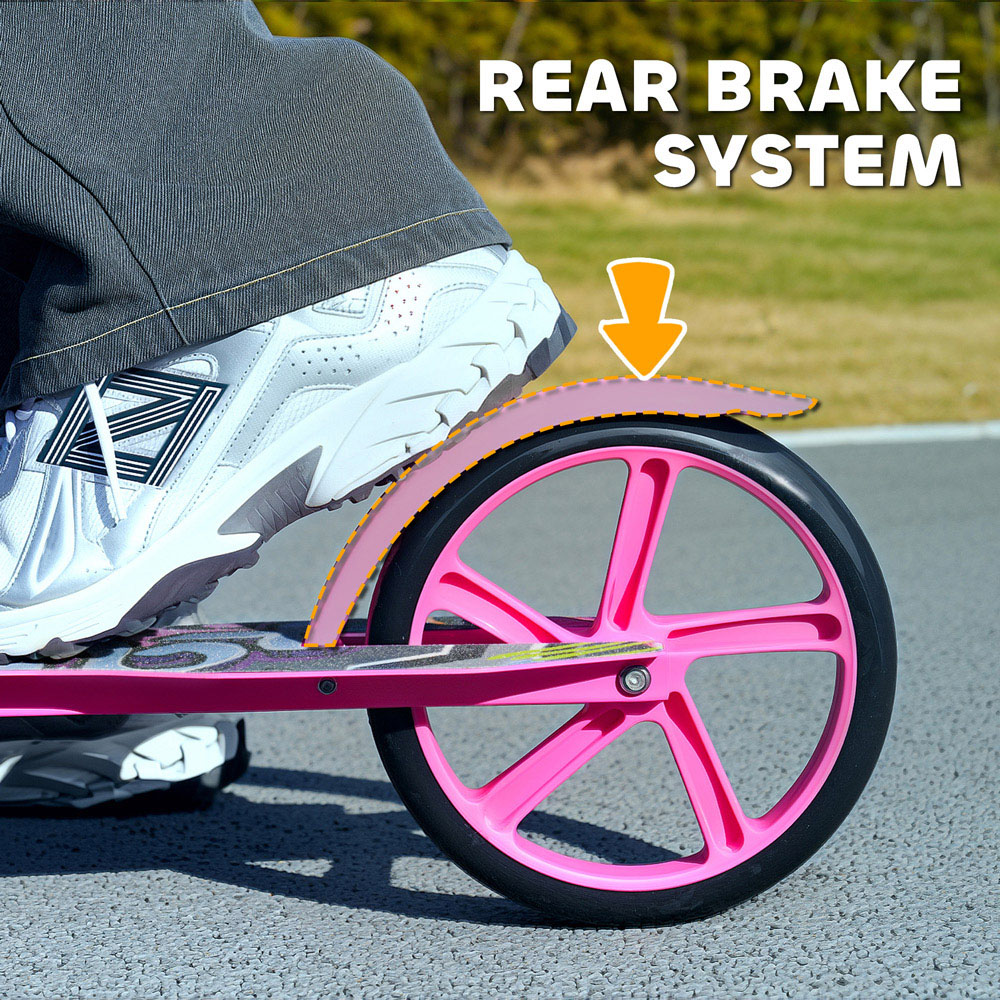 Tommy Toys AIYAPLAY Pink Adjustable Handlebar Foldable Kids Kick Scooter Image 6