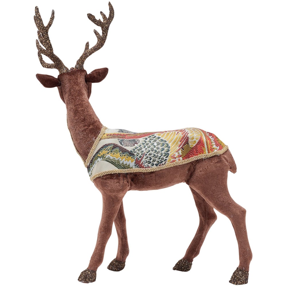 The Seasonal Gift Co. Standing Deer Sideways Looking Christmas Decoration Image 3