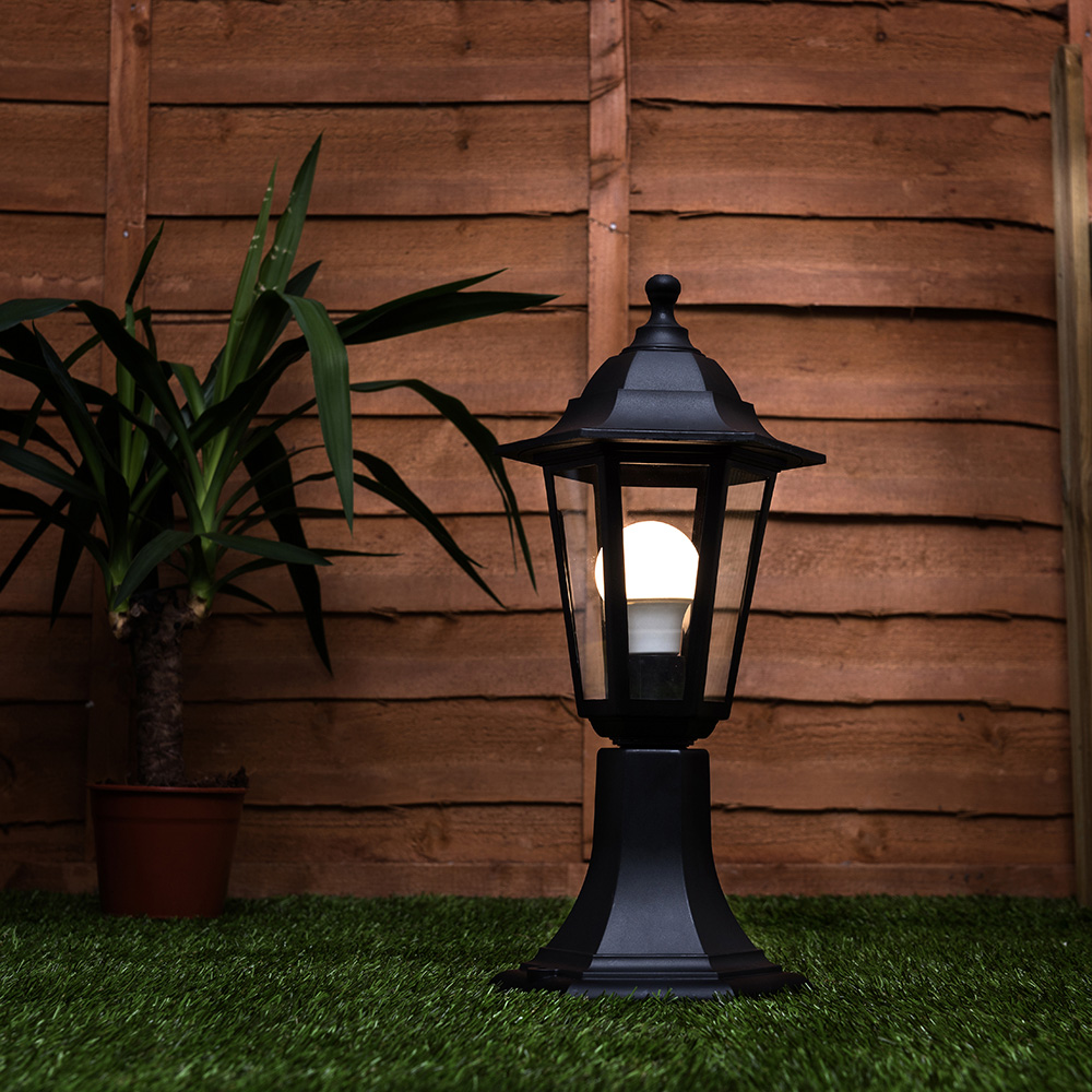 ValueLights Mayfair Black Outdoor Post Topper Light Image 2
