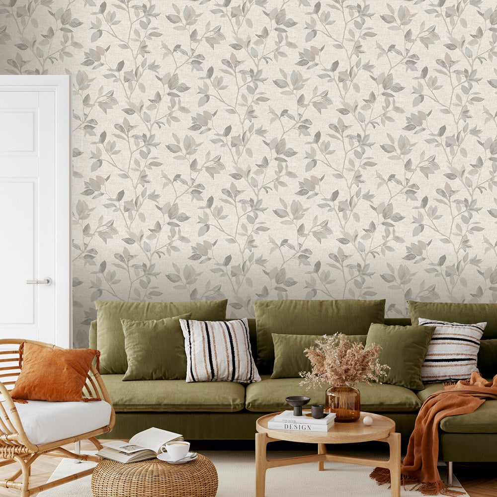 Rasch Silver Birch Silver Neutral Wallpaper Image 3