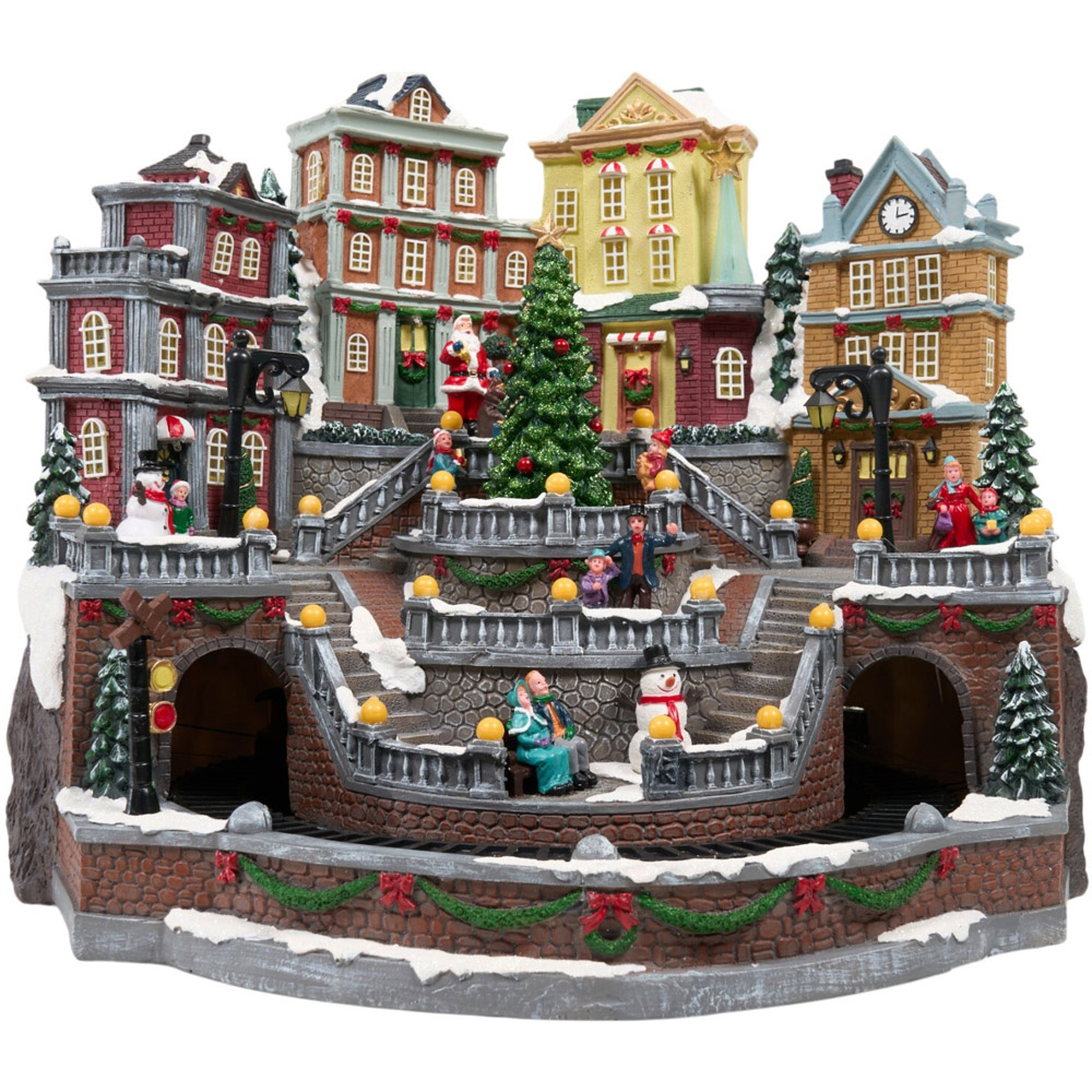 Traditional Christmas Town Model Image 1