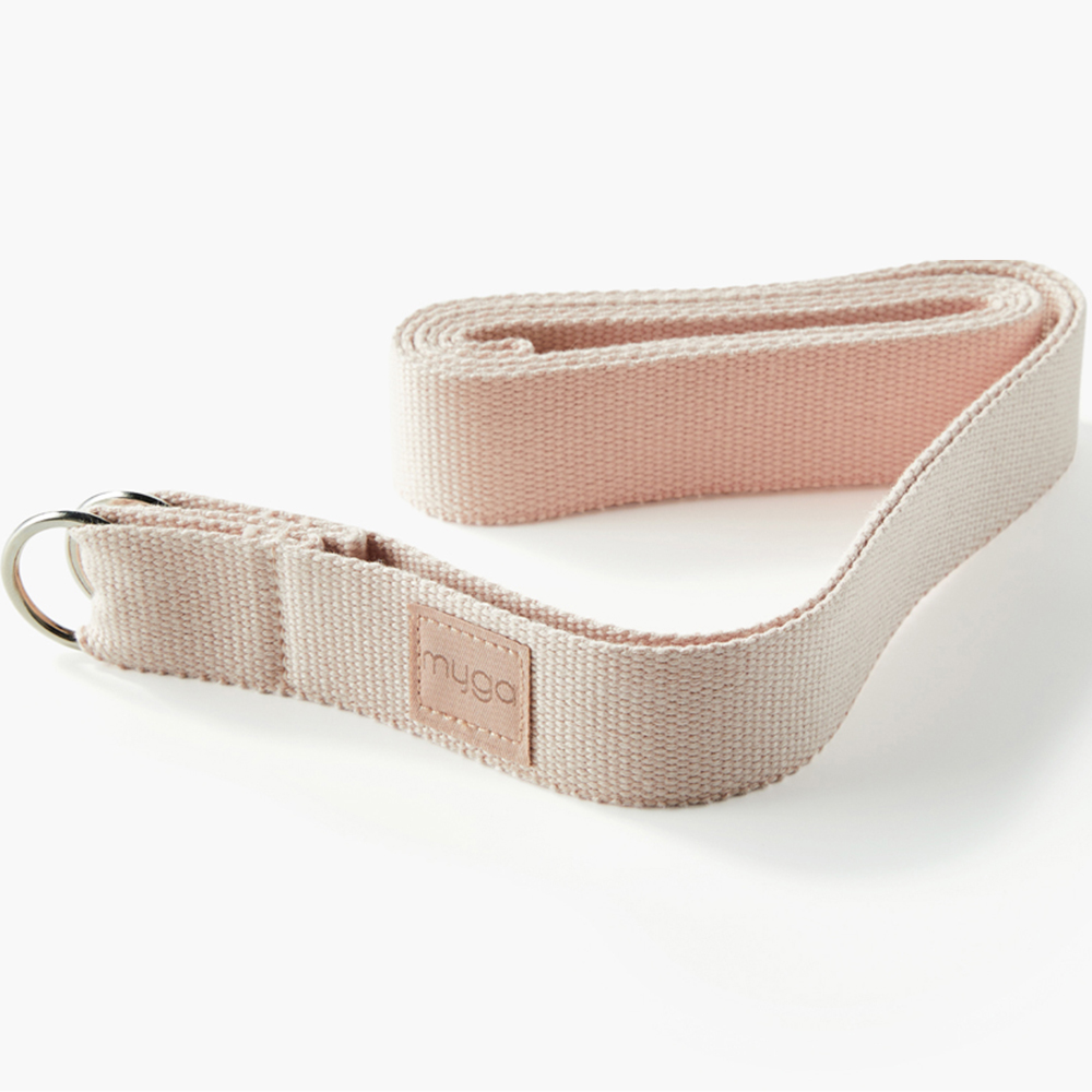 Myga Blush Adjustable Yoga Belt Sling with Metal D Rings Image 3