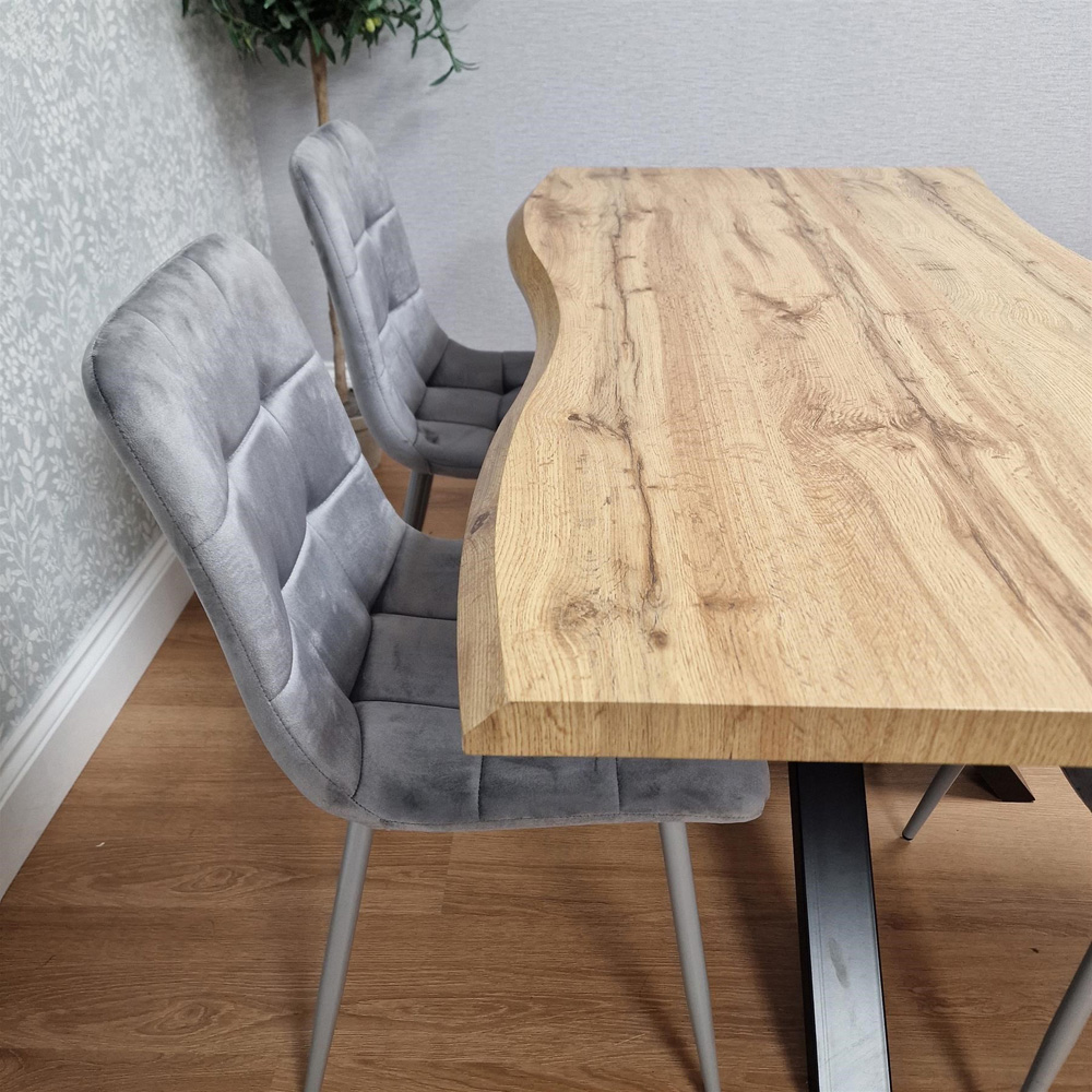 Kosy Koala 4 Seater Dining Table Set Brown and Grey Image 7