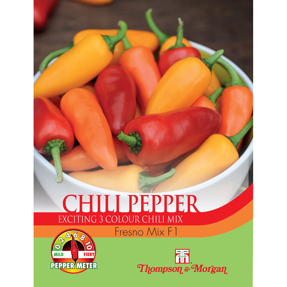 Thompson and Morgan Chilli Pepper Fresno Mixed F1 Seeds Image 4