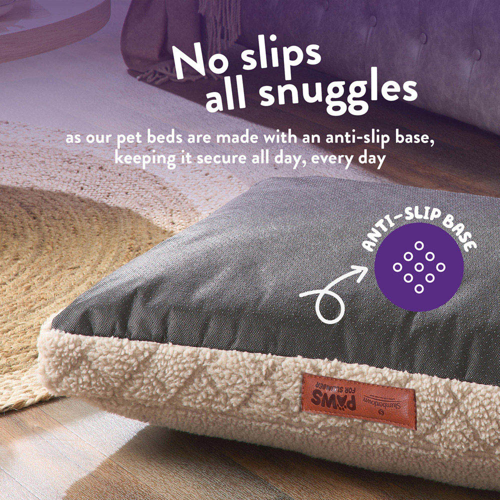 Slumberdown Medium Biscuit Sherpa Pet Bed Image 4