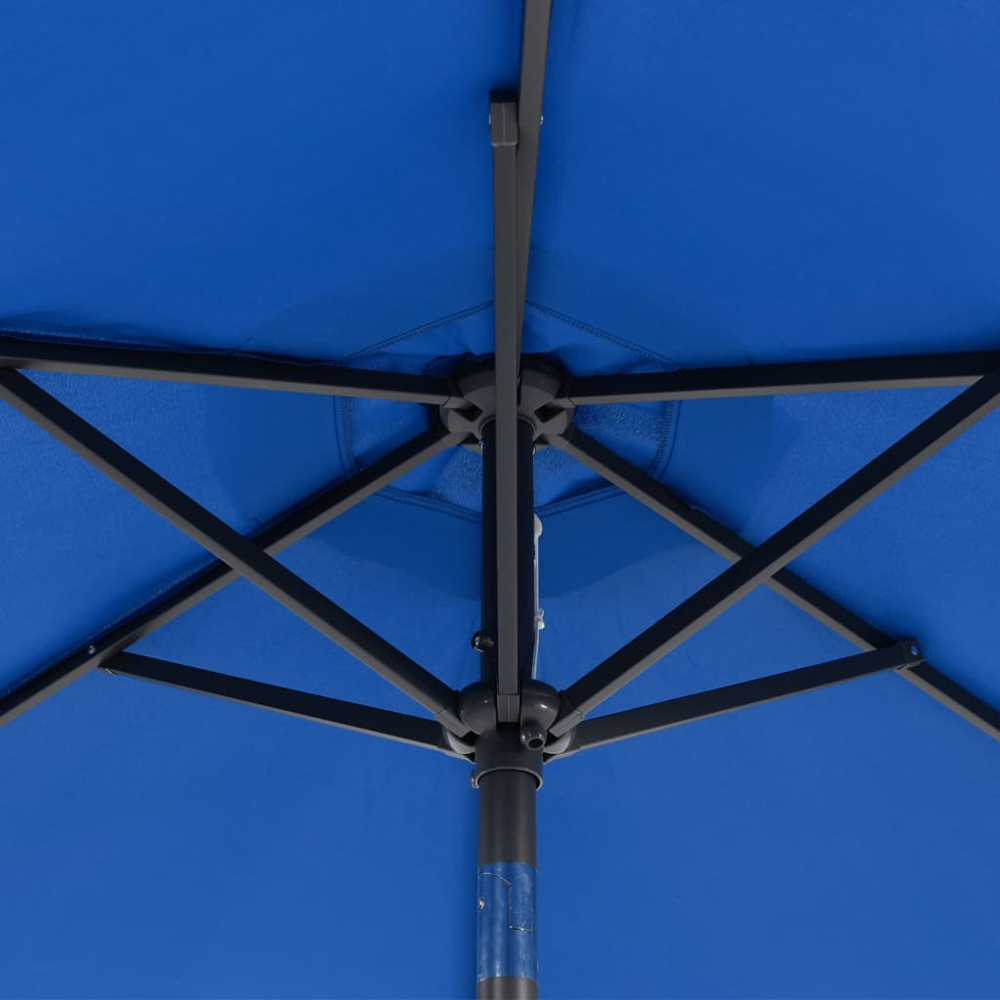 vidaXL Blue Garden Parasol with Steel Pole 2.25m Image 6