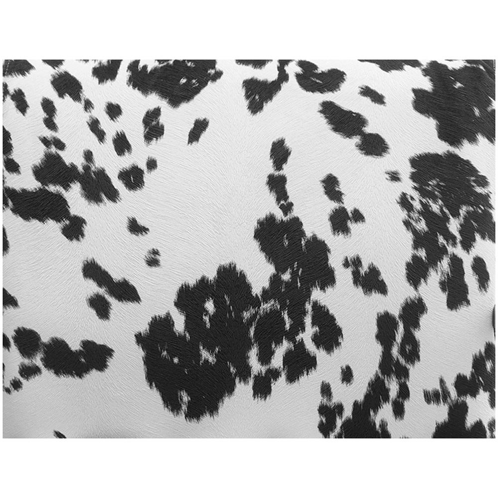 Living and Home Black and White Modern Upholstered Swivel Armchair Image 7