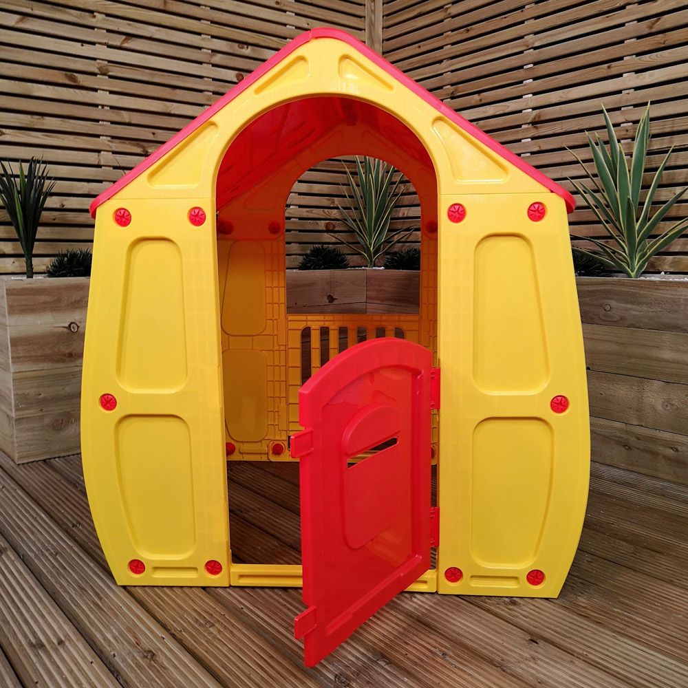 Samuel Alexander Yellow and Red Kids Plastic Magical Playhouse 1.09m Image 4