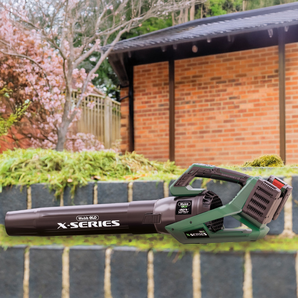 Webb WEV20X2ABB4X 40V 129mph Cordless Brushless Axial Blower with Battery and Charger Image 2