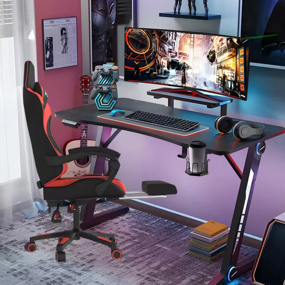 Alivio Red Ergonomic Massage Gaming Chair Image 7