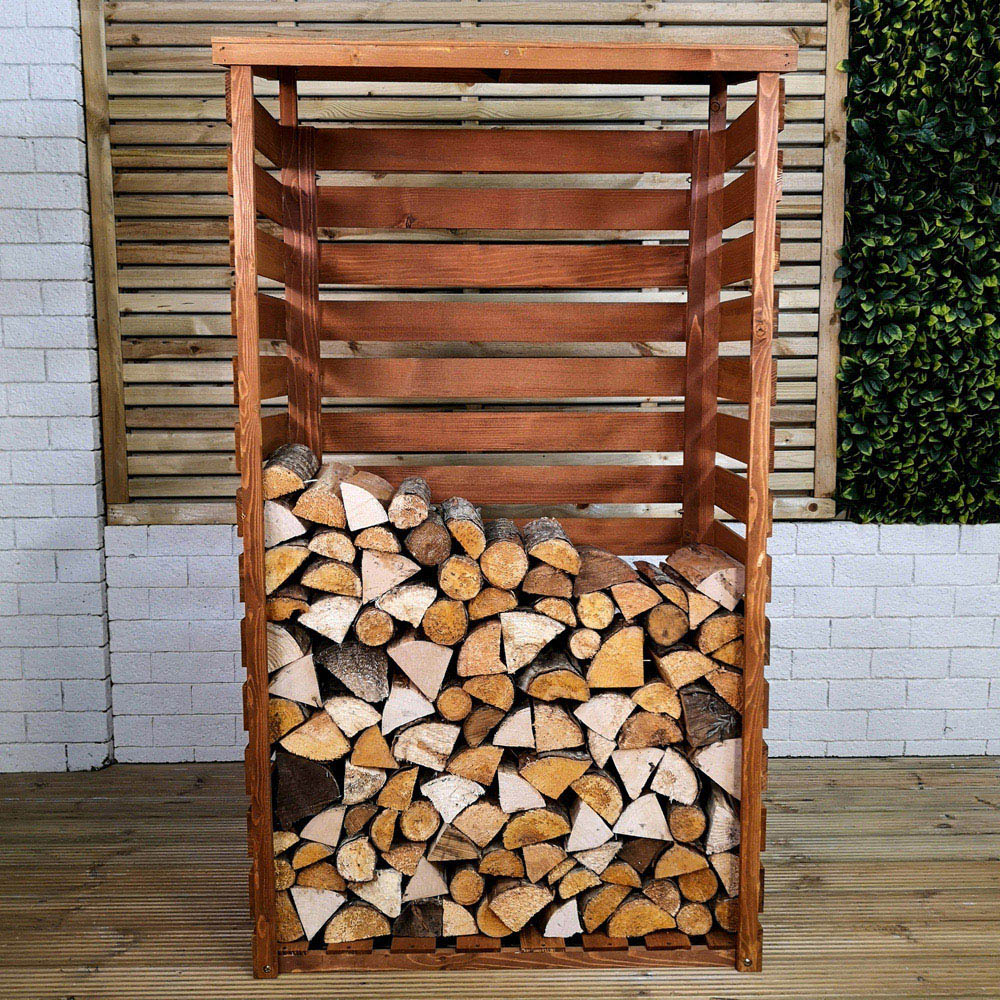 Samuel Alexander 157 x 88cm Large Wooden Garden Patio Log Store Shed Image 7
