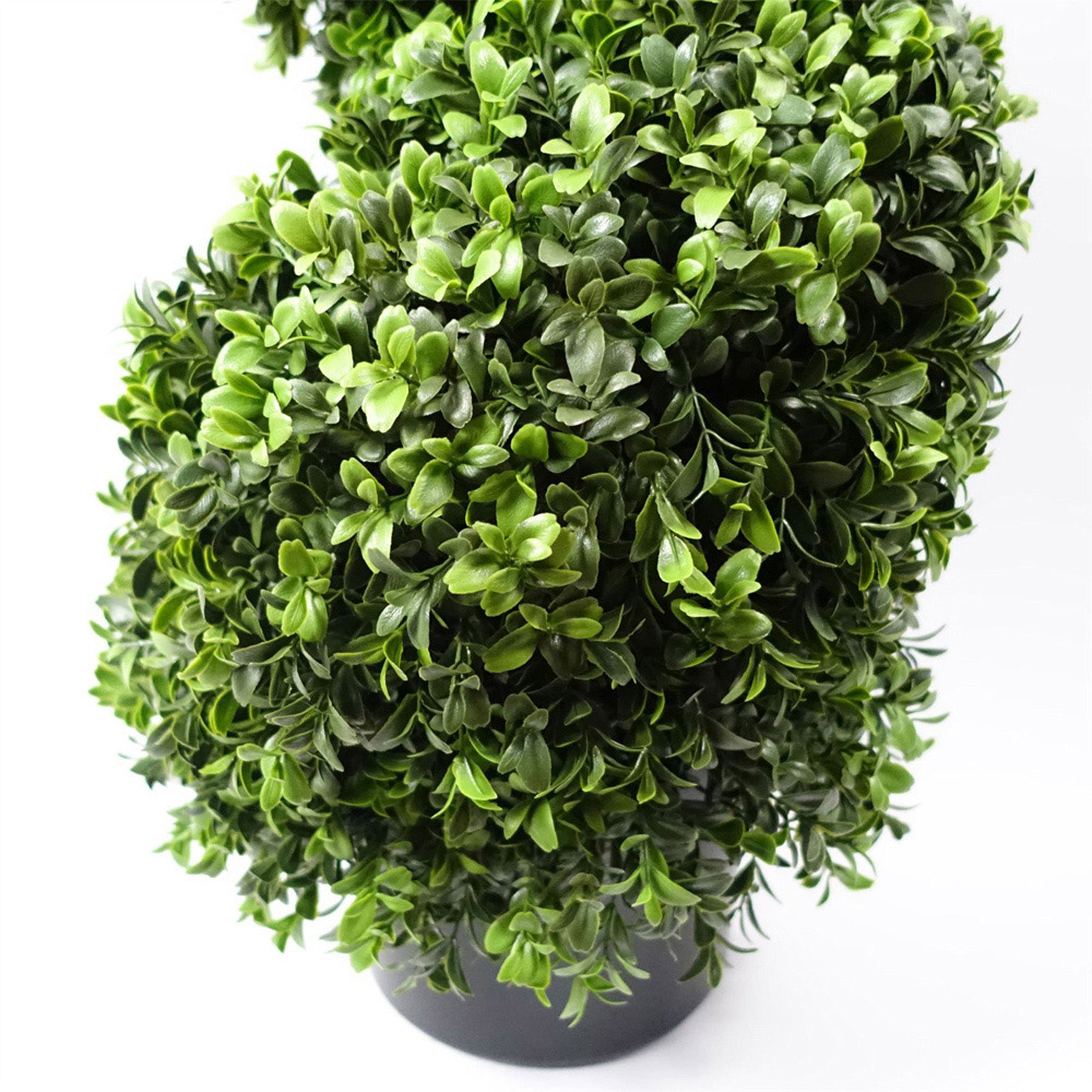 Botanik Spiral Buxus Topiary Artificial Tree in Pot 4ft Image 2