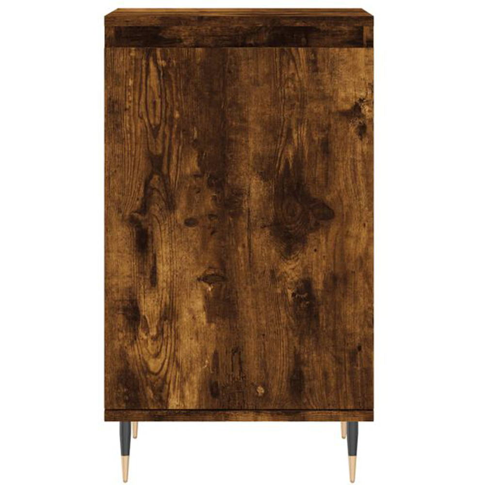 vidaXL Single Door Smoked Oak Sideboard Image 3