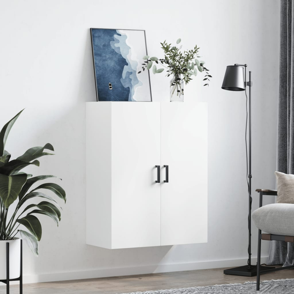vidaXL 2 Door White Wall Mounted Cabinet Image 9