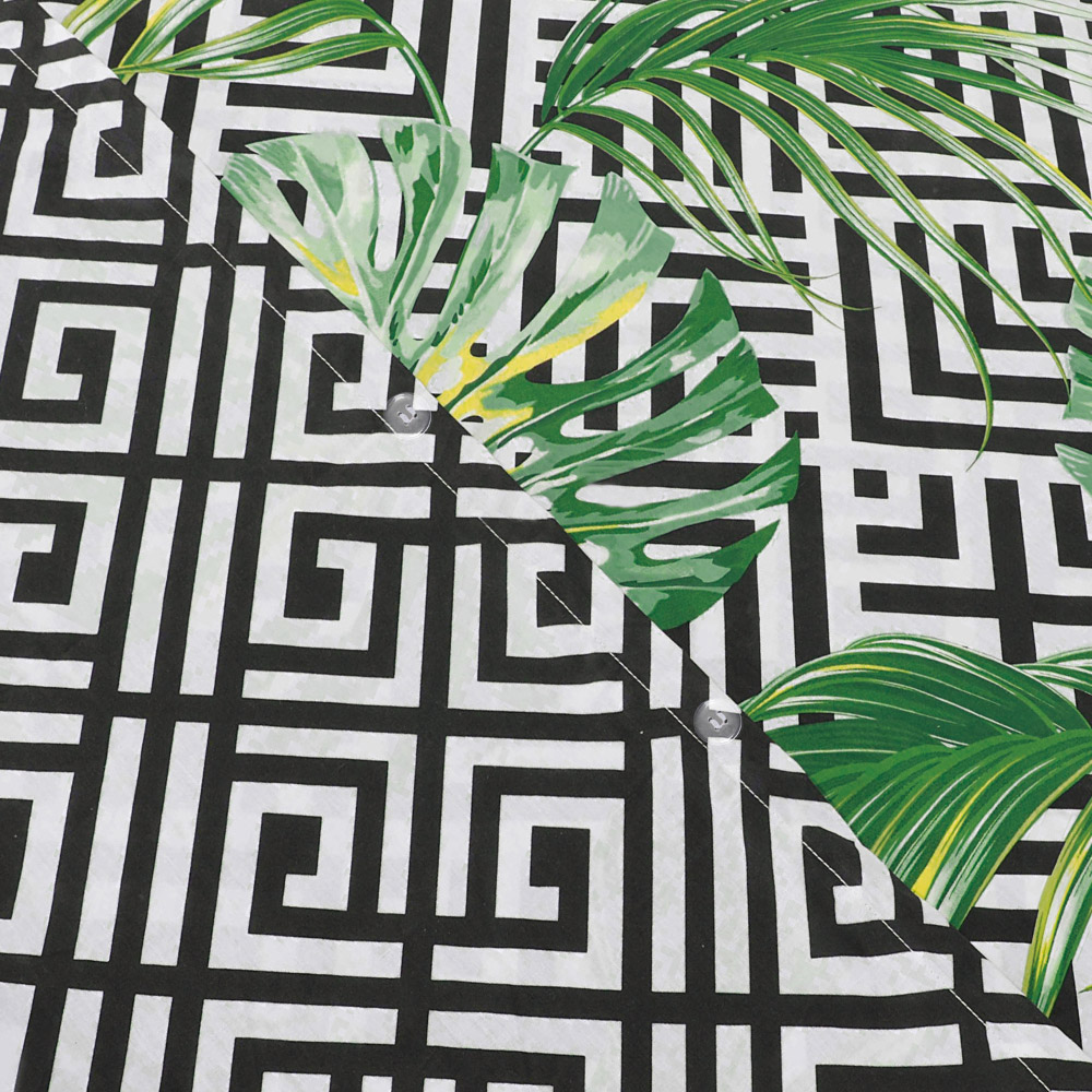 Velosso EasyCare Double Ethnic Leaf Reversible Duvet Set Image 2