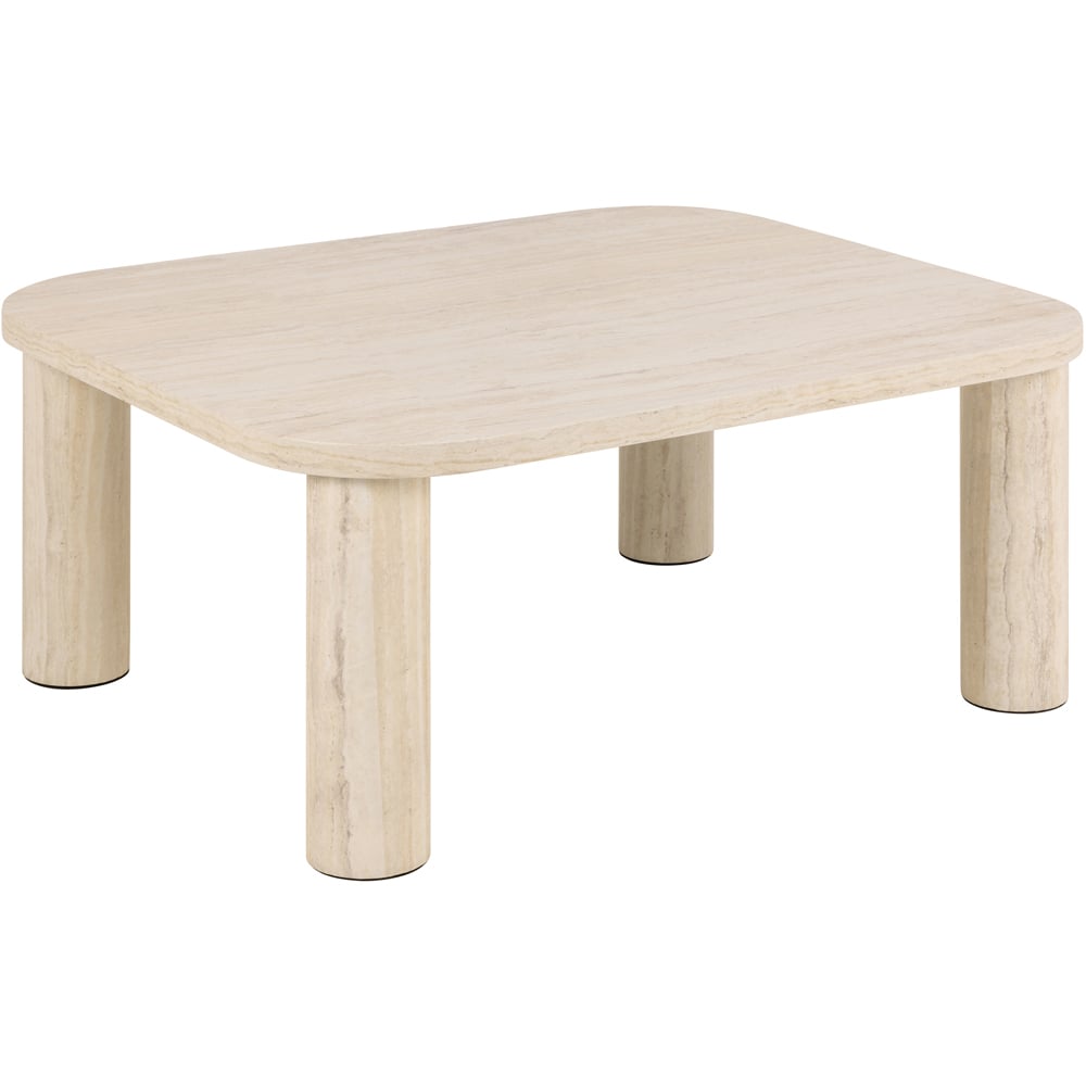 Furniture To Go Solano Light Travertine Square Coffee Table Image 3