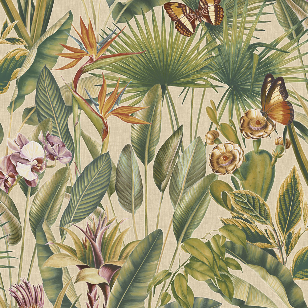 Rasch Wallpaper Zanzibar Cream Wallpaper Image 1