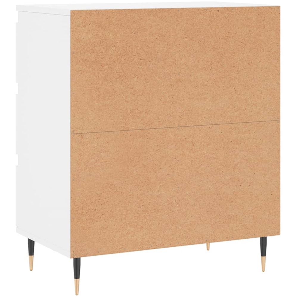 vidaXL 3 Drawer White Sideboard Image 8