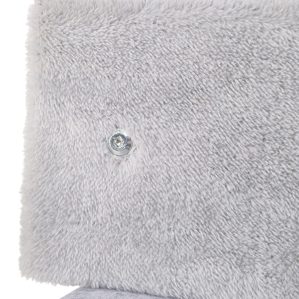 H&O Direct 4 Tier Pet Stairs with Soft Flannel Fabric and Hanging Ball Image 4