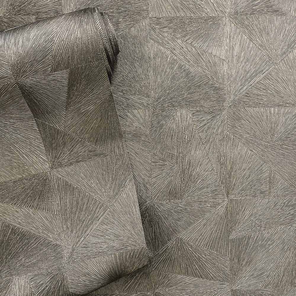 Belmont House Ziggy Sepia Brown Wallpaper Image 2