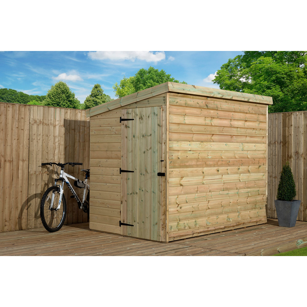 Empire Sheds 2000 8 x 7ft Tongue and Groove Pent Garden Shed Image 2
