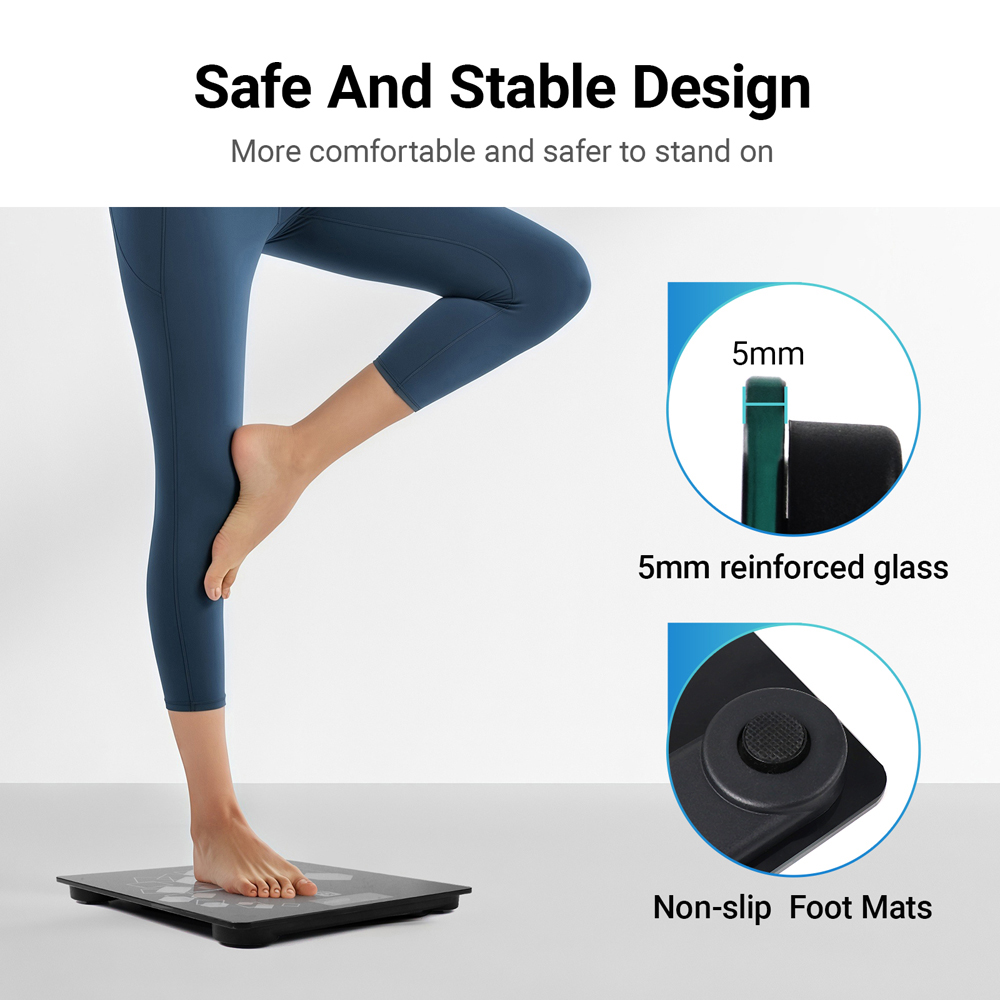 ExtraStar Black Digital Bathroom Weighing Scale Image 3