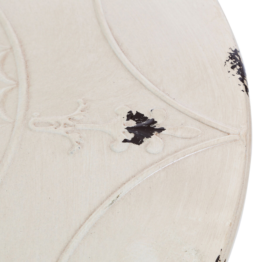 Premier Housewares Artisan Cream Metal Table Image 3