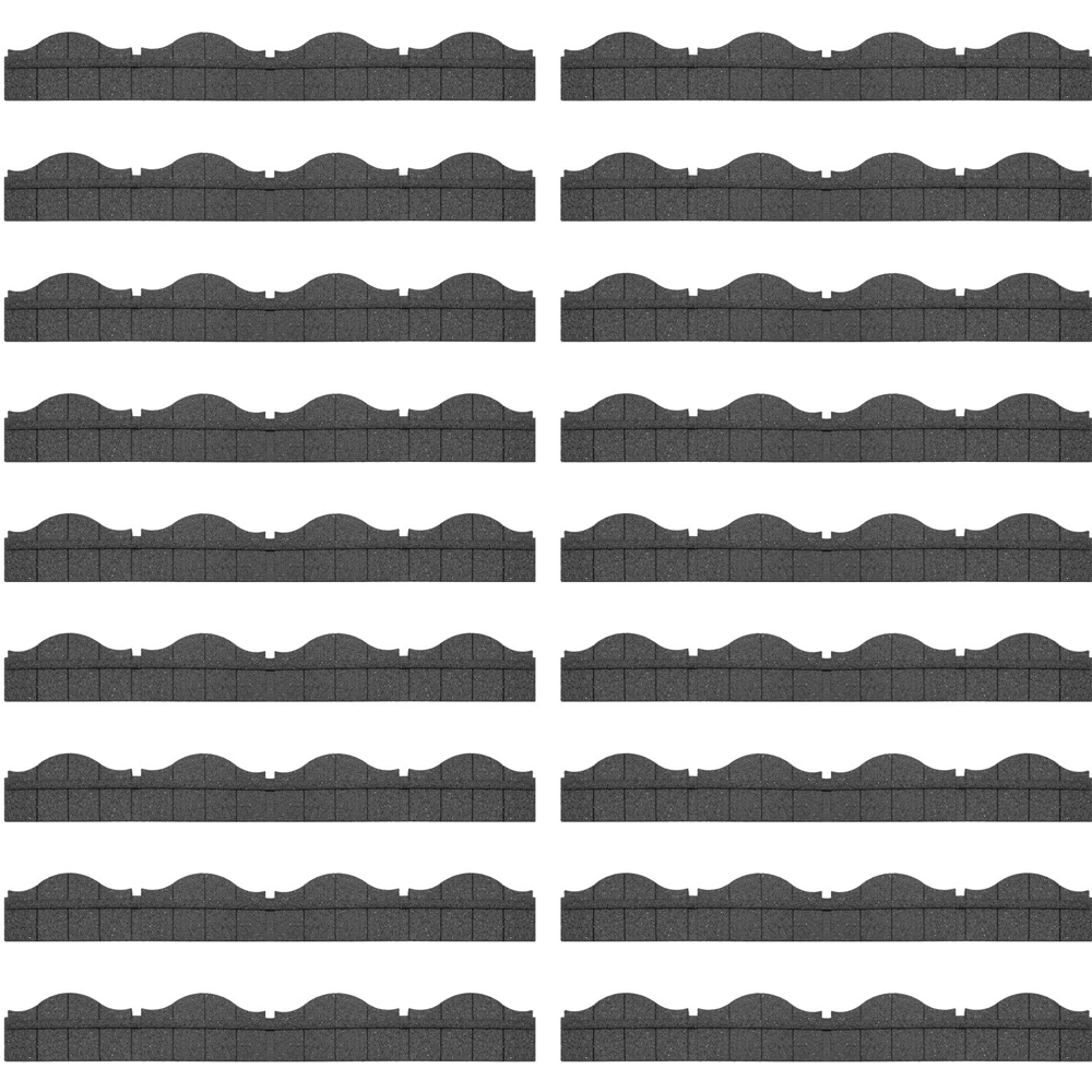Thompson and Morgan Ultra Curve EZ 120 x 15cm 18 Pack Carolina Grey Border Edging Image 1