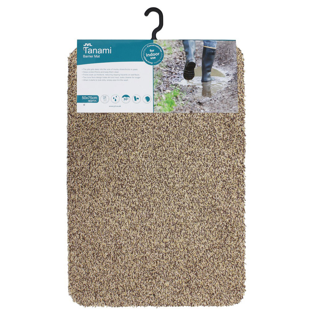 JVL Tanami Beige Barrier Doormat and Runner Set of 2 Image 6