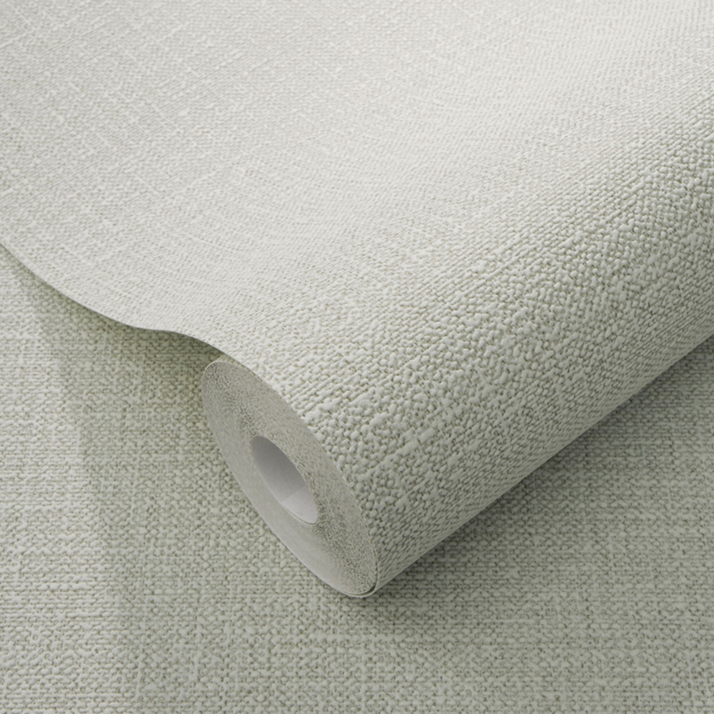 Erismann Opus Dolce Luxury Woven Plain Sage Wallpaper Image 2