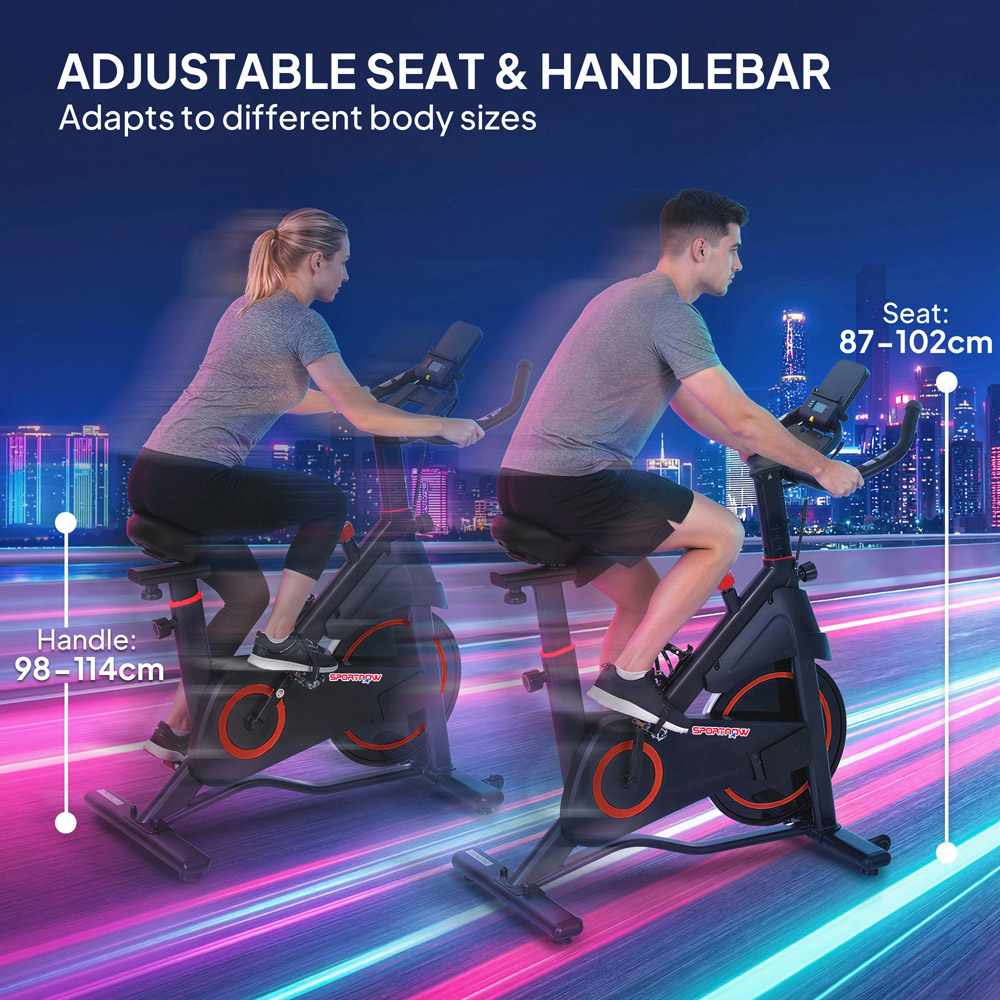 SPORTNOW Exercise Bike with Adjustable Magnetic Resistance Image 7
