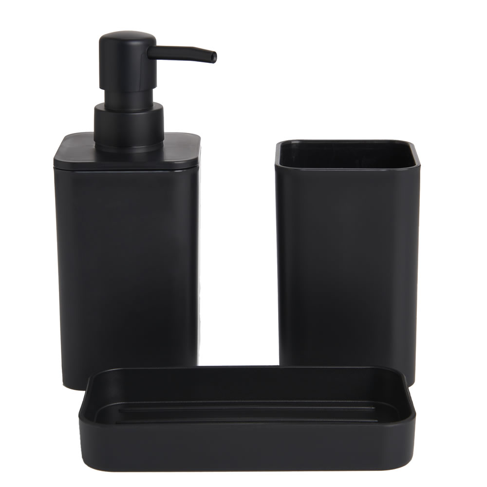 Wilko Black Bathroom Set Wilko