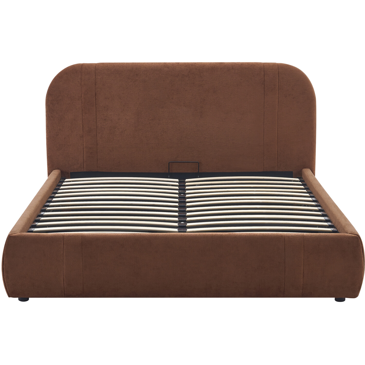 Rhea Ottoman Bed Brown King Image 12