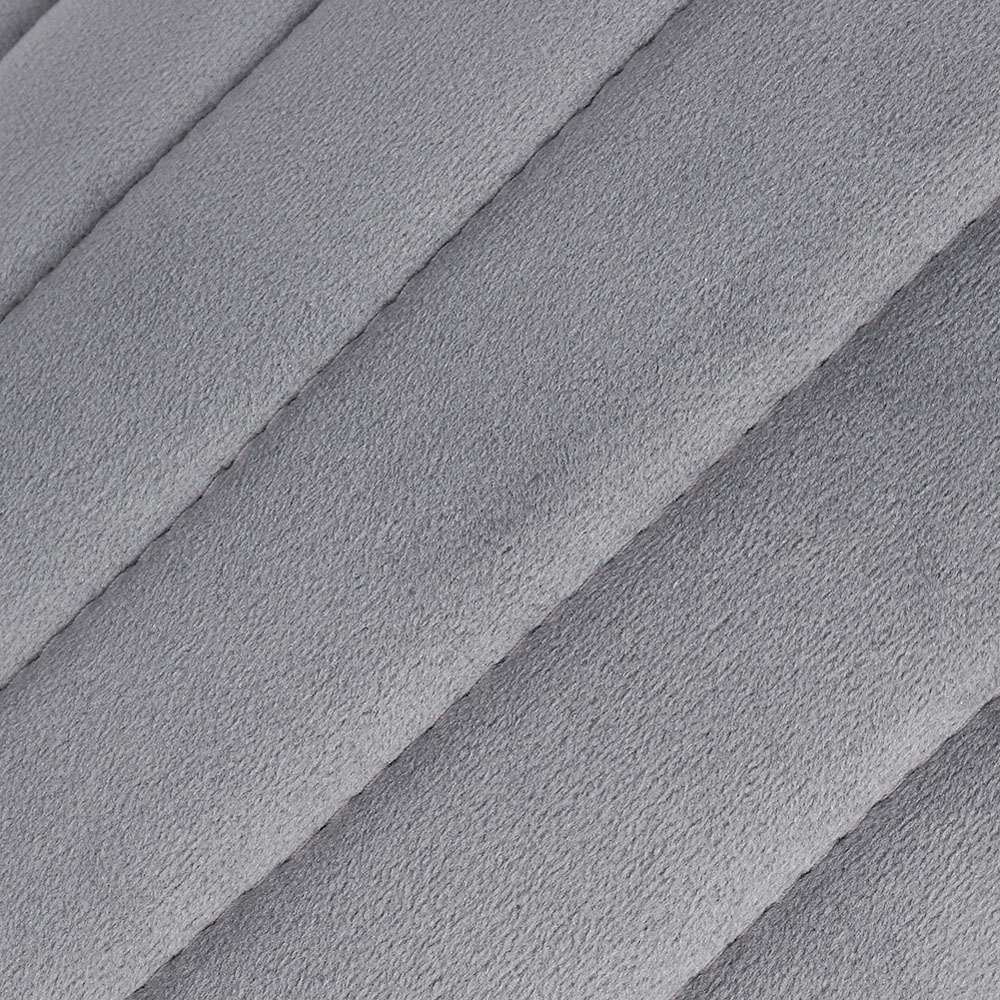 Living and Home Grey Pouffe Ottoman Image 6