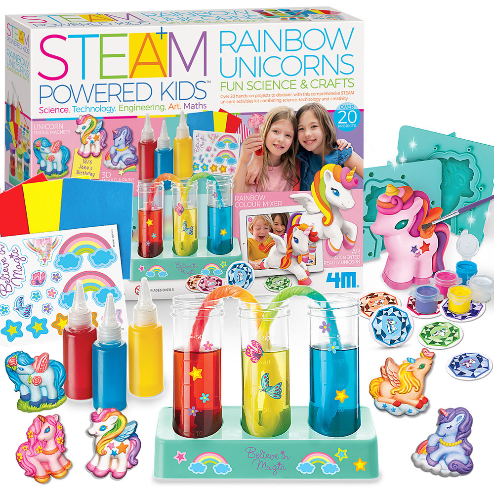 4M Steam Powered Kids Rainbow Unicorns Playset Image 5