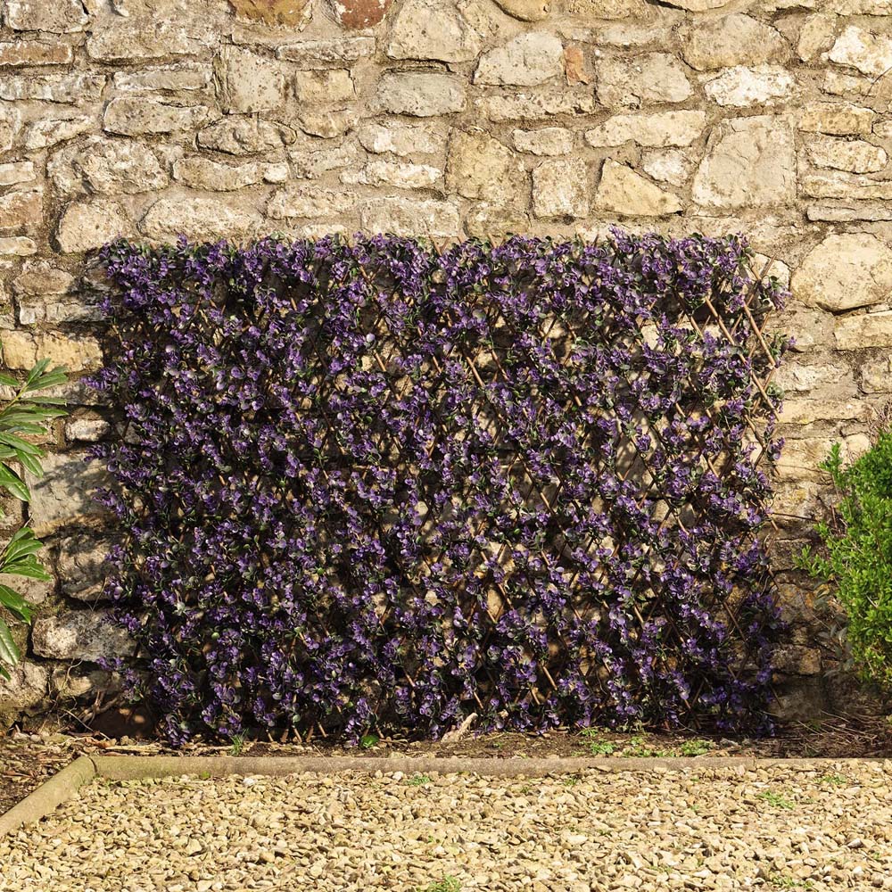 Thompson & Morgan Artificial Lavender Folding Hedge Trellis 1 x 2m Image 2