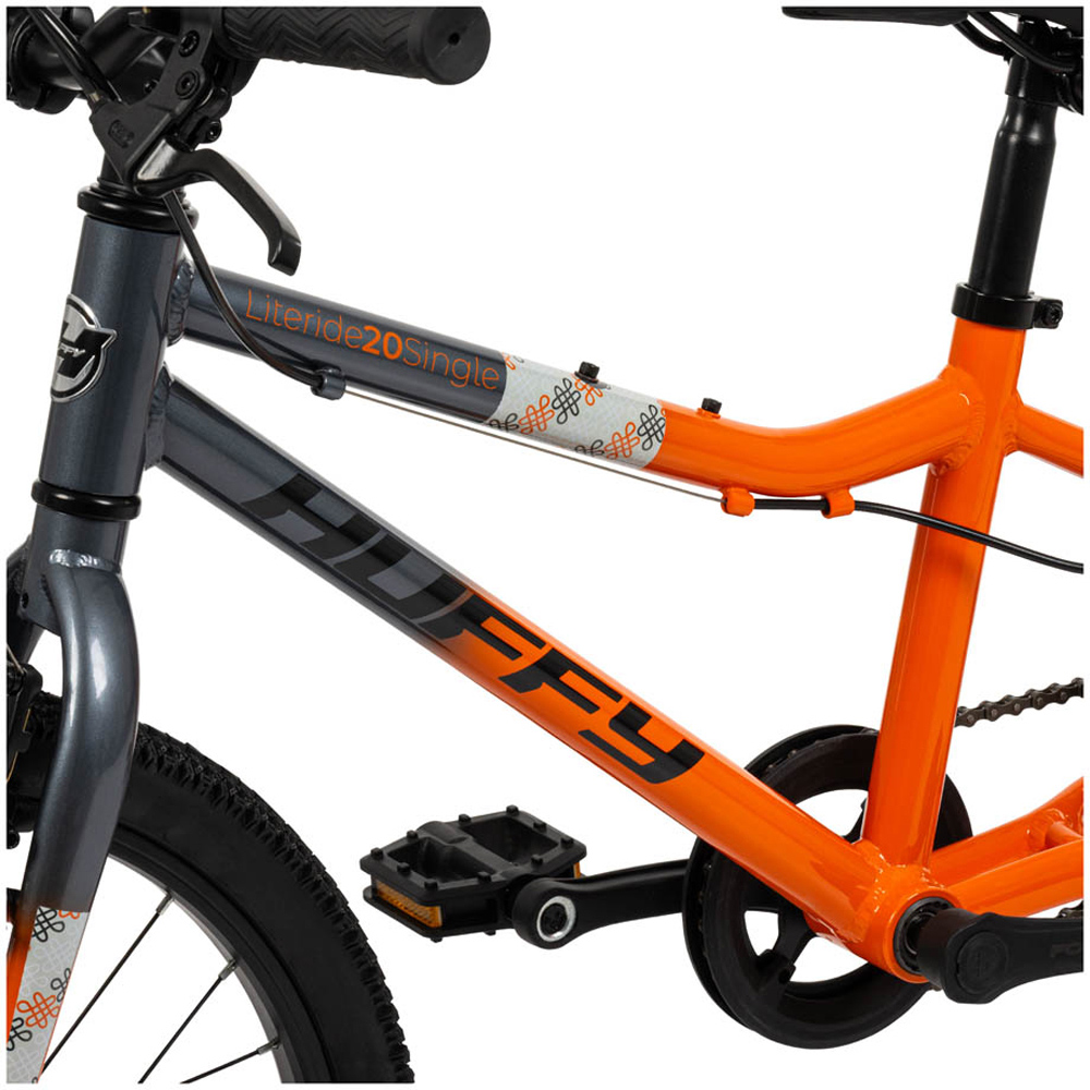 Huffy Literide Kids Single Speed 20 inch Tangerine Orange and Pebble Grey Bike Image 2